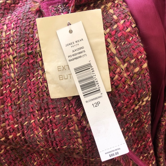 *LAST CHANCE* {Jones Wear} NWT tweed blazer - Picture 12 of 16